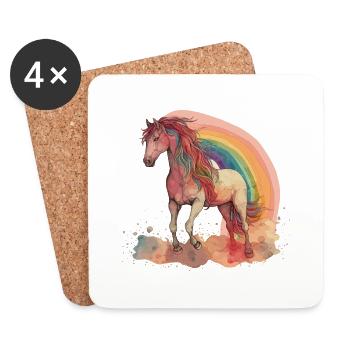 Fantastic Horse - Coasters (set of 4) - white - Front
