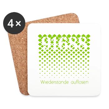 Grigori Grabovoi Wiederstand Auflösen 91688 - Untersetzer (4er-Set) - Weiß - Vorne