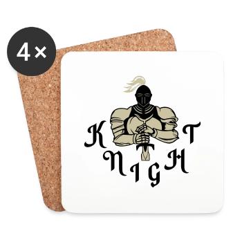 Knight 01 - Coasters (set of 4) - white - Front