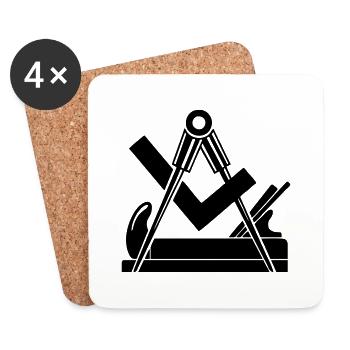 Carpenter's Craft Guild - Coasters (set of 4) - white - Front