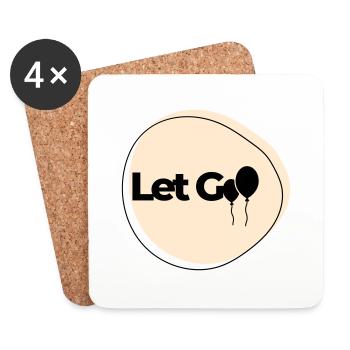 Let Go - Coasters (set of 4) - white - Front