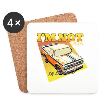 I'm not Old, i'm Classic - Untersetzer (4er-Set) - Weiß - Vorne
