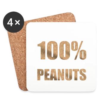 Todays Forecast: 100% Chance Of Avoiding Peanuts A - Coasters (set of 4) - white - Front