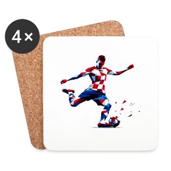 Soccer Croatia - Coasters (set of 4) - white - Front