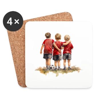 Friends are all about trust and camaraderie - Coasters (set of 4) - white - Front
