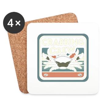 Crabbing Crew 15 - Coasters (set of 4) - white - Front