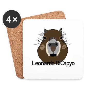 Leonardo DiCapyo - Coasters (set of 4) - white - Front