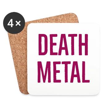 deathmetalboreaux - Untersetzer (4er-Set) - Weiß - Vorne