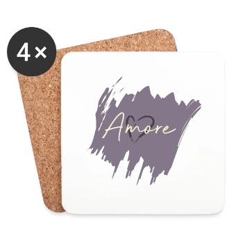 Amore - Coasters (set of 4) - white - Front
