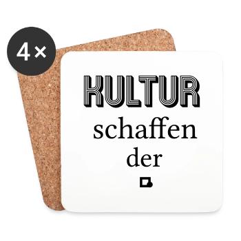 Cultural Worker - Coasters (set of 4) - white - Front