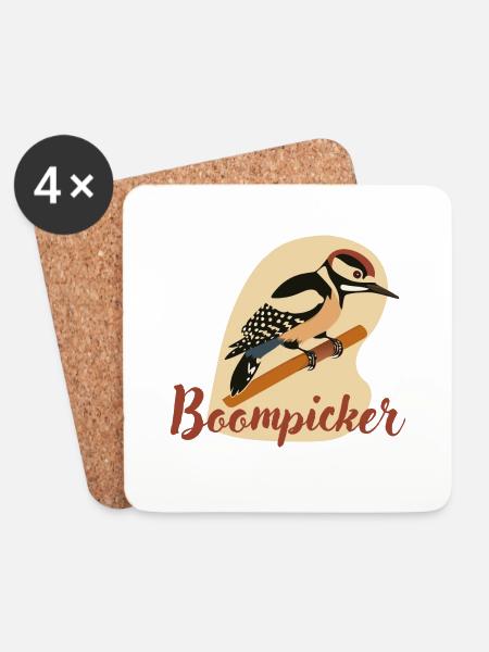 Boompicker - Untersetzer (4er-Set) - Weiß
