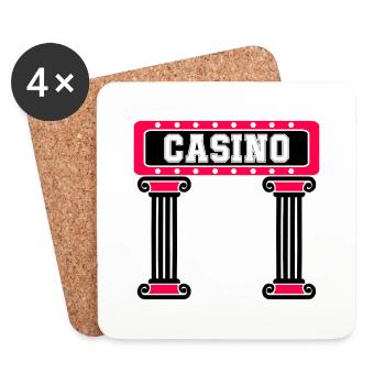 Casino Vegas Pillar - Coasters (set of 4) - white - Front