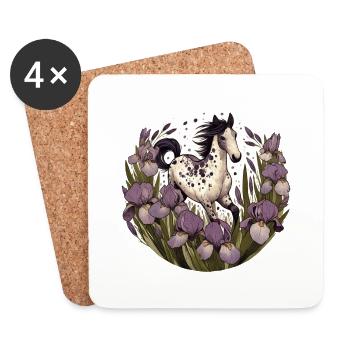 Appaloosa - Untersetzer (4er-Set) - Weiß - Vorne