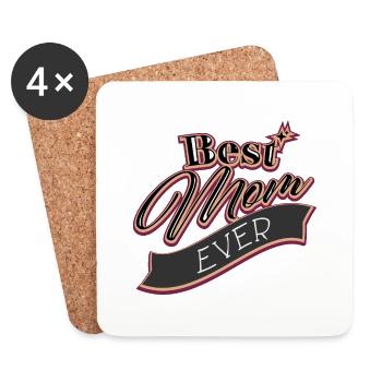 Best Mom ever - Coasters (set of 4) - white - Front