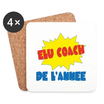 COACH de l'année - Dessous de verre (lot de 4) - blanc - Devant