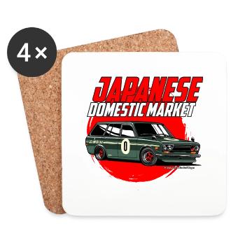 Japanese car style - Untersetzer (4er-Set) - Weiß - Vorne