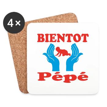 SOON Pépé - Coasters (set of 4) - white - Front