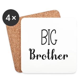 big brother - big bro - Dessous de verre (lot de 4) - blanc - Devant