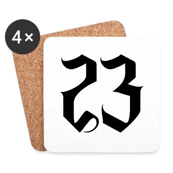 23 - Coasters (set of 4) - white - Front