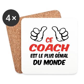 BEST COACH - Coasters (set of 4) - white - Front