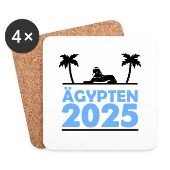 ägypten 2025 - Untersetzer (4er-Set) - Weiß - Vorne