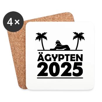 ägypten 2025 - Untersetzer (4er-Set) - Weiß - Vorne