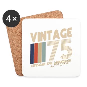 1975 - Coasters (set of 4) - white - Front
