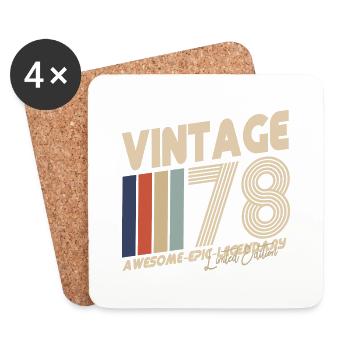 1978 - Coasters (set of 4) - white - Front