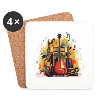 Love Music - Coasters (set of 4) - white - Front