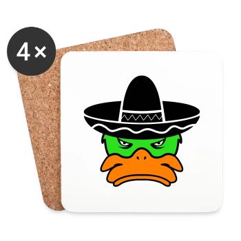 mexico duck 02 - Untersetzer (4er-Set) - Weiß - Vorne