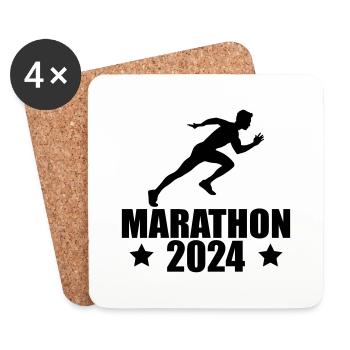 Marathon 2024 - Coasters (set of 4) - white - Front