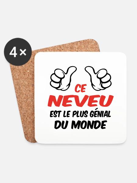 BEST NEPHEW - Coasters (set of 4) - white