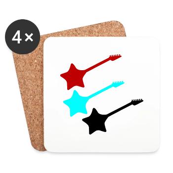 Star Guitars - Coasters (set of 4) - white - Front