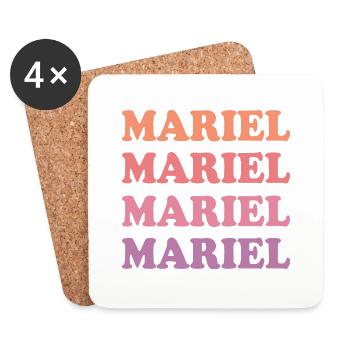 Mariel as a name - Coasters (set of 4) - white - Front