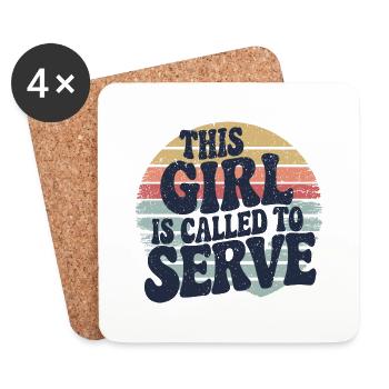 Journey of faith of a missionary - Coasters (set of 4) - white - Front