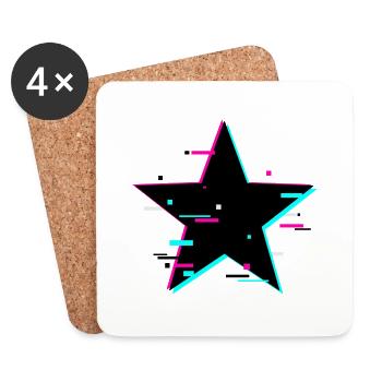 Star - Untersetzer (4er-Set) - Weiß - Vorne