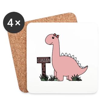 Dino Maria - Coasters (set of 4) - white - Front