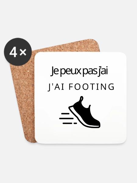 Ich kann nicht joggen, ich kann nicht joggen - Untersetzer (4er-Set) - Weiß