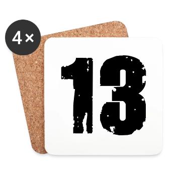 13 - Dessous de verre (lot de 4) - blanc - Devant