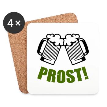 Beer Cheers - Coasters (set of 4) - white - Front