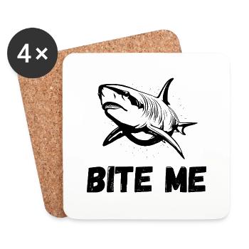 Bite Me - Coasters (set of 4) - white - Front