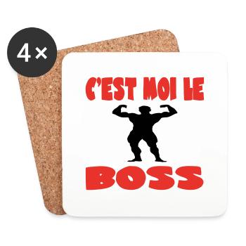 C'est moi le meilleur - Dessous de verre (lot de 4) - blanc - Devant