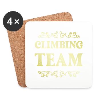 Climbing Team - Coasters (set of 4) - white - Front