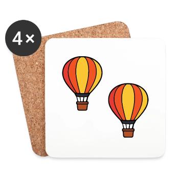 Balloon - Coasters (set of 4) - white - Front