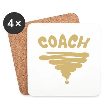 Profession Coach - Coasters (set of 4) - white - Front