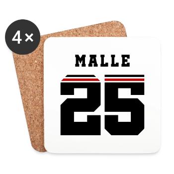 Malle 2025 Trikot - Untersetzer (4er-Set) - Weiß - Vorne