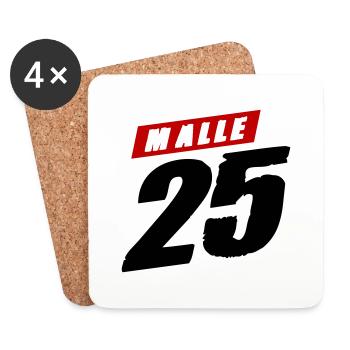 Malle 2025 Trikot - Untersetzer (4er-Set) - Weiß - Vorne