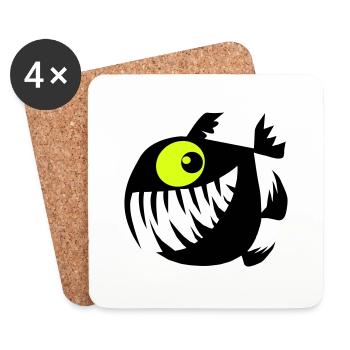 Merry Perry - Coasters (set of 4) - white - Front