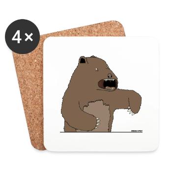 bear! - Coasters (set of 4) - white - Front