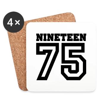 1975 - Coasters (set of 4) - white - Front